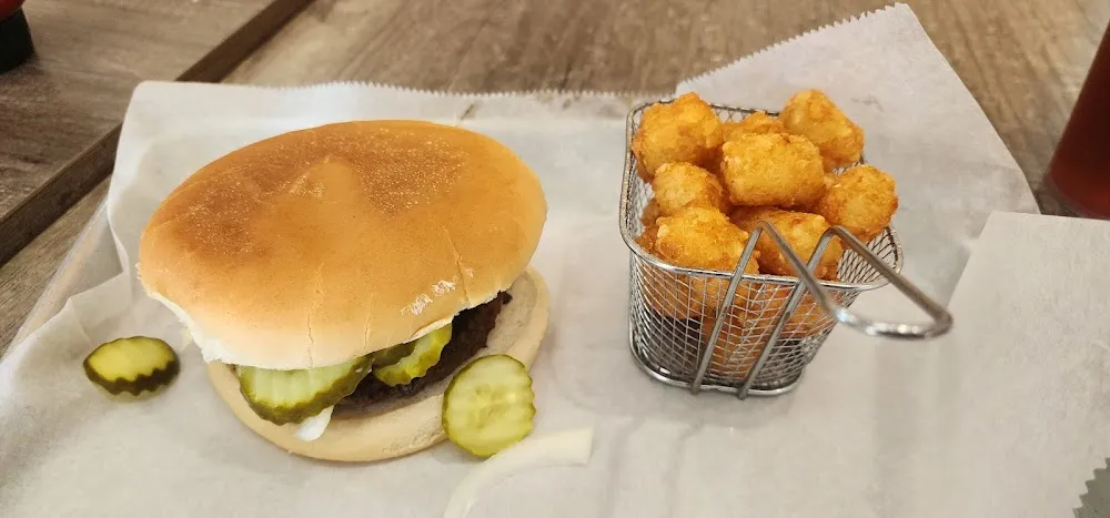 Burger and Tots